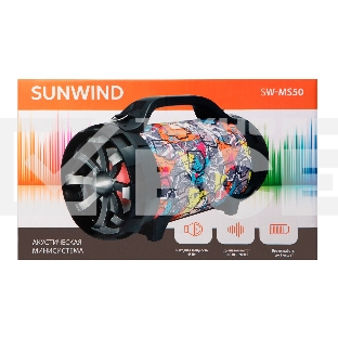 Минисистема SunWind SW-MS50 черный 45Вт FM USB BT SD/MMC