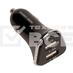 Автомобильная зарядка (от прикуривателя) 2USB 2.4A для Apple 8-pin More choice AC22i черный, фото2