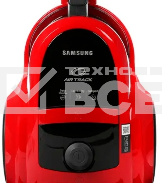 Пылесос Samsung VCC4520S3R/XEV красный, 350/1600 Вт, уборка сухая, пылесборник контейнер 1.3 л