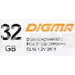 Оперативная память Digma, DDR4, 32GB (1x32 GB), 2666 MHz, CL19, фото7