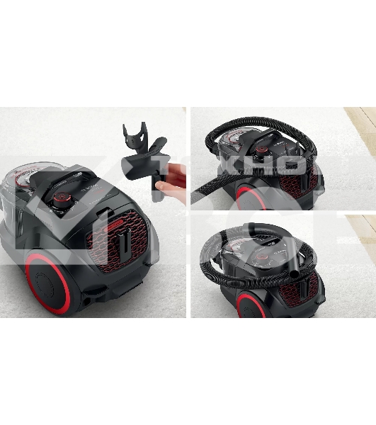 Пылесос Bosch BGS21POW2 черный, 2000 Вт, уборка сухая, пылесборник контейнер 2 л