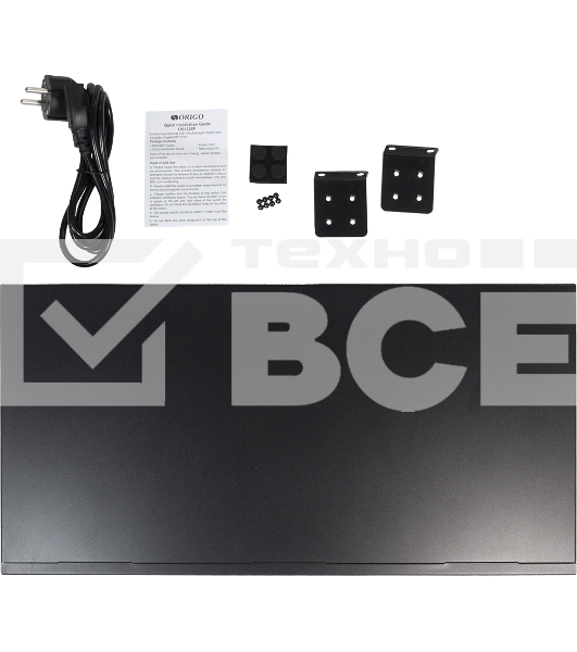 Коммутатор Smart Managed Switch 24x100Base-TX PoE, 2xCombo 1000Base-T/SFP, PoE Budget 280W, 19