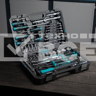 Набор инструментов Gross 76 предметов, 120 зубьев, CrV1/4, 1/2