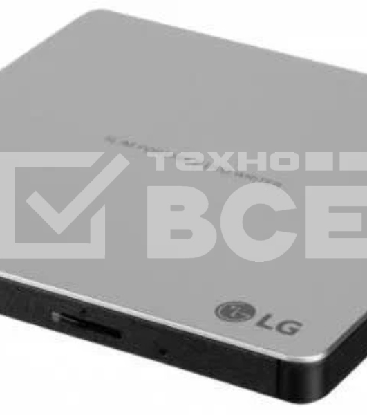 Привод DVD-RW LG GP57ES40 серебристый USB внешний