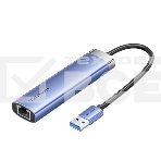 Сетевой адаптер Vention USB 3.0 M/Gigabit Ethernet RJ45+OTG хаб 3xUSB Синий - 0.15м., фото13