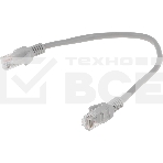 Коммутационный шнур Комм шнур, UTP, кат 5e, 0.25м с RJ45 (серый), фото3
