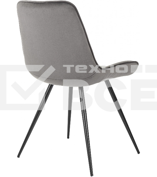 Стул для дома Бюрократ CH-K2_4 комплект 4 шт т.с ерый Holland 18 металл черный на ножках (CH-K2_1/HL18_4)