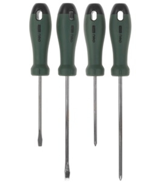 Отвертка Deli Набор отверток ';Home Series Green'; Deli HT1004L 4шт SL5x100+SL6x150+PH1x100+PH2x150, эксклюзивный дизайн, рукоятка из высококачественного софттач пластика