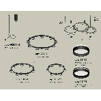 Светильник Ambrella light XR92092200/22 SBK/FR черный песок/белый матовый GX53 (A9209, C9242, C9238, C9232, N8478, N8462), фото 1