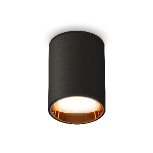 Светильник Ambrella Light XS6313023 SBK/PYG черный песок/золото желтое полированное MR16 GU5.3 (C6313, N6113)