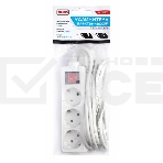Сетевой удлинитель Buro BU-PS3.5/W 5м (3 розетки) белый (пакет ПЭ), фото4