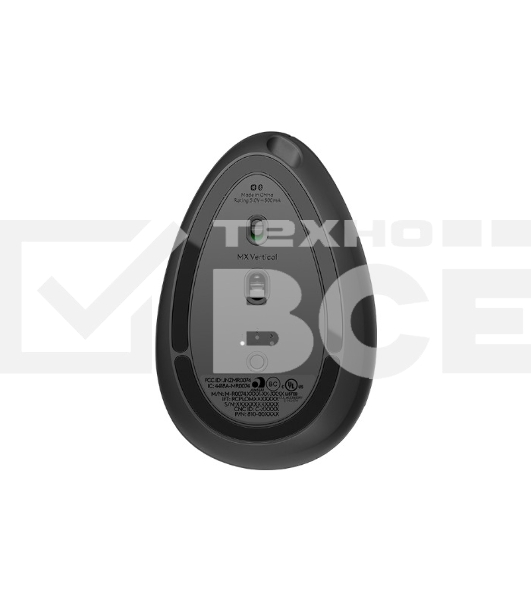 Мышь беспроводная/проводная Logitech MX Vertical графитовый, 4000 dpi, радиоканал, Bluetooth, USB, кнопки - 6