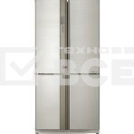 Холодильник Sharp SJ-EX98FBE бежевый трехкамерный 394/211 л морозилка снизу, No Frost, Side by Side, фото3
