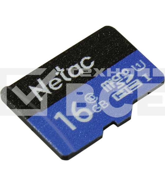 Флеш карта microSDHC 16GB Netac P500 <NT02P500STN-016G-S> (без SD адаптера) 80MB/s