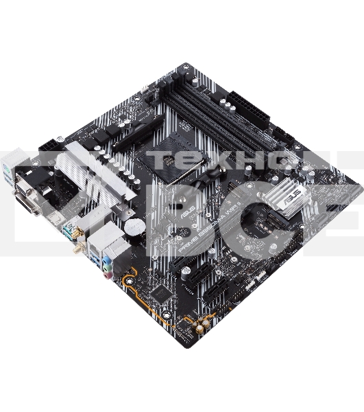 Материнская плата ASUS PRIME B550M-A WIFI II, AM4, AMD B550, 4xDDR4, 4xSATA, 2xM.2, 1xPCI-E 4.0 x16, 2xPCI-E x1, 1xDVI-D, 1xHDMI, 1xVGA, 1x 1Gb LAN, 2xUSB-A 3.2 Gen 2, 4xUSB-A 3.2 Gen 1, 3x3.5 мм, 7.1, Micro-ATX