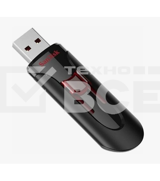 Флеш диск Sandisk 128Gb Cruzer Glide SDCZ600-128G-G35 USB3.0 черный/красный