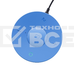 Умная колонка Sber SberBoom Mini, 5Вт, с голосовым ассистентом Салют, безоблачный голубой