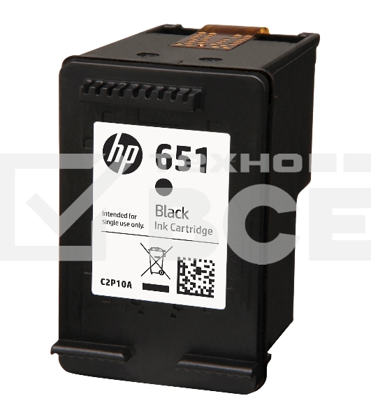 Картридж струйный HP 651 C2P10AE черный для HP DJ IA5575e (600стр.)