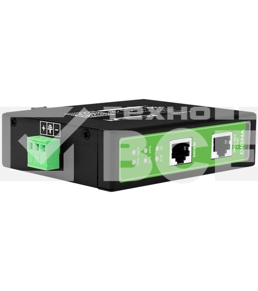 Инжектор PoE Digma DNP90W48GDXM 10/100/1000BASE-T 90Вт 37-57В(DC)