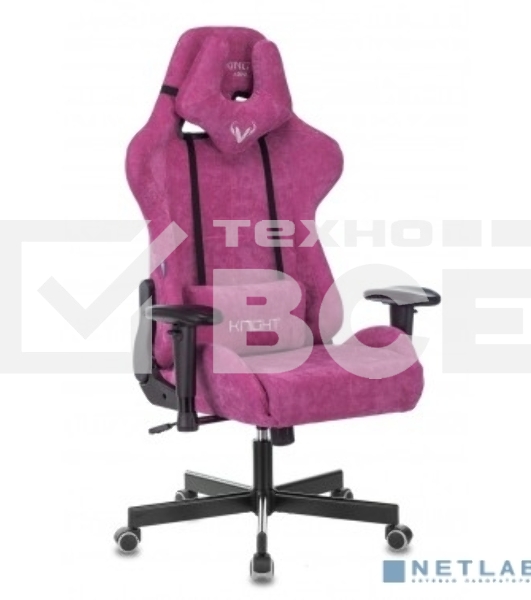 Кресло игровое Бюрократ VIKING KNIGHT LT15 FABRIC малиновый крестовина металл/пластик