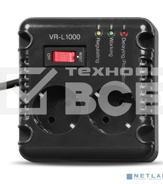 Сетевой фильтр SVEN Стабилизатор напряжения VR-L1000 [SV-014872]