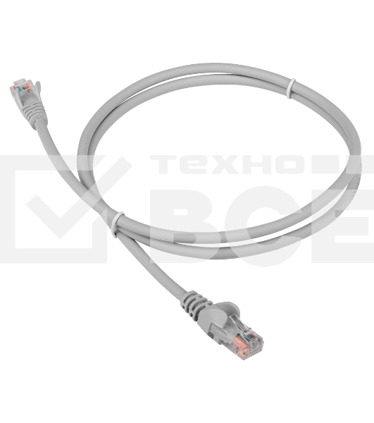 Патч-корд LANMASTER LSZH UTP кат.5e, 15 м, серый