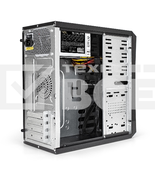 Компьютерный корпус Minitower ExeGate BA-203U-UNS500 (mATX, БП UNS500 с вент. 12см, 3хUSB+1хUSB 3.0, аудио, черный)