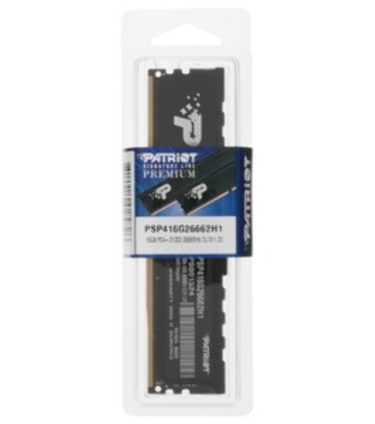 Оперативная память Patriot Signature, DDR4, 16GB (1x16 GB), 2666 MHz, CL19, DIMM