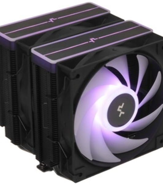 Кулер для процессора DEEPCOOL AG620 BK ARGB V2 черный 120мм алюминий+медь 1850rpm 29.4db 4-pin 260W 157мм