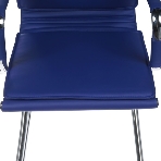 Кресло Бюрократ CH-993-Low-V/blue синий, экокожа, 120 кг, механизм качания, низкая спинка, фото17