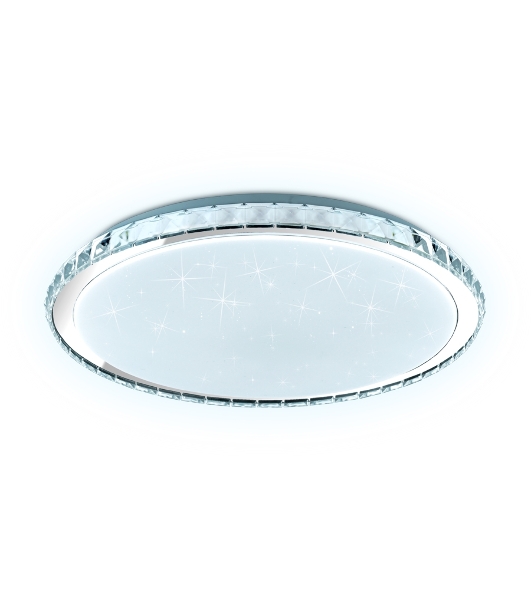 Светодиодный светильник FF501 CH хром 60W 3000-6400K D400*70 (ПДУ ИК)