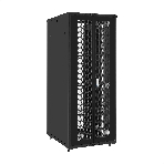 Шкаф телекоммуникационный 19' напольный 42U ExeGate EC-FS-42U.800.1000.G.V.BLACK (19”, 42U, 800x1000x2054mm (ШхГхВ), передняя дверь закаленное стекло, задняя двойная перфорированная дверь, съемные боковые панели, пыле- и влагозащита IP20, встроенный вентиляционный модуль, 1 полка в комплекте, черный RAL 9004, 3 коробки), фото6