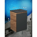 Тумба под раковину Bau Dream Blackwood 40, 1 дверца, графит, фото6