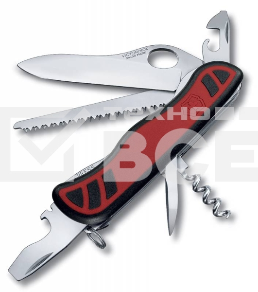 Нож перочинный Victorinox Forester M Grip (0.8361.MC) 111мм 12функций красный/черный