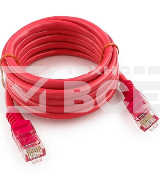 Патч-корд UTP Cablexpert кат.5e, 2м, литой, многожильный (розовый)
