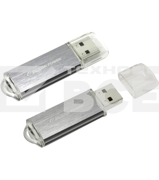 Флэш Диск Silicon Power USB Drive 64Gb Ultima II SP064GBUF2M01V1S {USB2.0, Silver}
