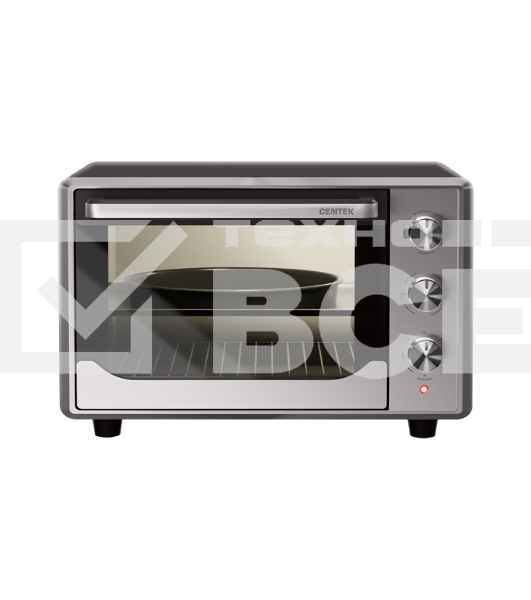 Мини-печь Centek CT-1540 Convection (сталь) <50л> 2000Вт двойн стекло, внутр подсветка, max 320°