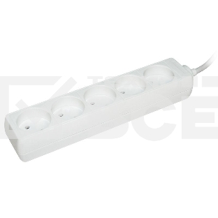 Удлинитель Iek WYP10-06-05-05-N У5 5 мест 2Р/5метров 2х0.75мм2 10А/250 IEK