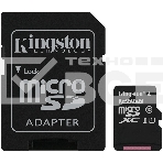 Флеш карта microSDHC 128GB microSDXC Kingston <SDCS2/128GB> Class10 UHS-I Canvas Select up to 100MB/s с адапт., фото3
