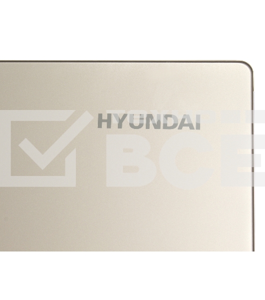 Холодильник Hyundai CS5073FV шампань стекло трехкамерный инвертер Side by Side 292/167л морозилка сбоку