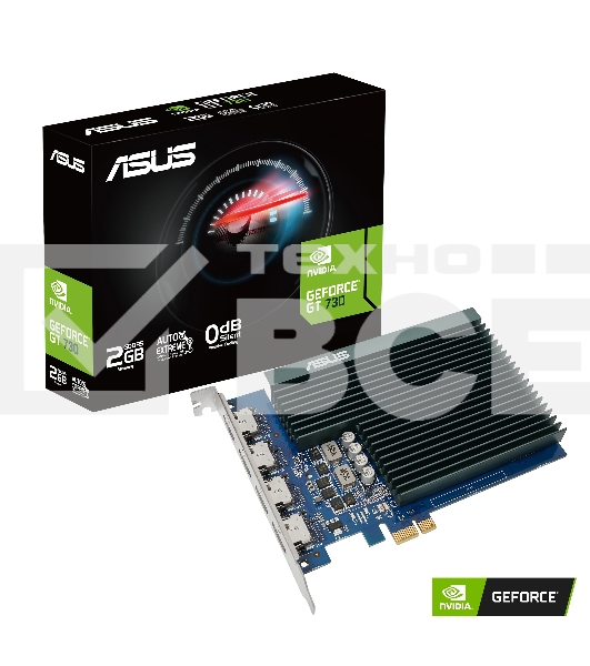 Видеокарта Asus GT730-4H-SL-2GD5 NVIDIA GeForce GT 730 2Gb GDDR5 902/5010 HDMIx4 HDCP Ret