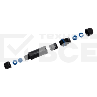 Кабельный коннектор I-образный (5PIN) IP68 Rexant