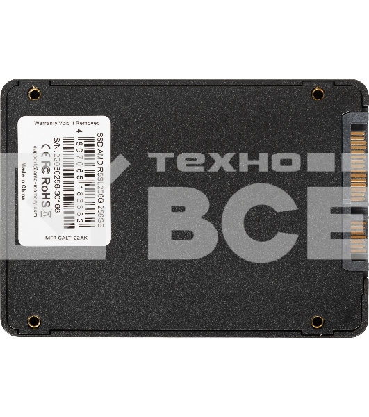 Накопитель SSD AMD Radeon R5 R5SL256G, 256 Gb, 2.5', SATA III, R/W 537/451 МБ/с