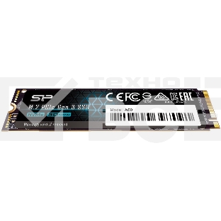 Накопитель SSD Silicon Power P34A60, 2Tb, PCIe 3.0 x4, M.2 2280, NVMe, R/W 2200/1600