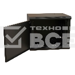 Шкаф коммутационный WRline (WR-TW-1266-SR-RAL9004) настенный 12U 600x600мм пер.дв.металл 2 бок.пан. 60кг черный 520мм 650мм IP20 сталь, фото4