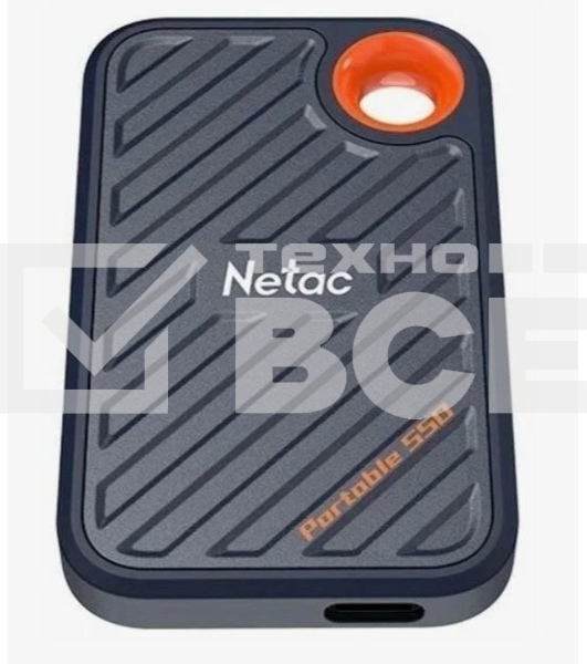 Накопитель SSD External Netac 1.0Tb ZX20 <NT01ZX20-001T-32BL> (USB3.2 Gen2 x2 Type C, up to 2000/1800MBs, 71.5x43.5x8mm, Plastic) Black