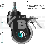 Комплект колес увеличенного диаметра ONKRON AWL-75B, черный, фото6