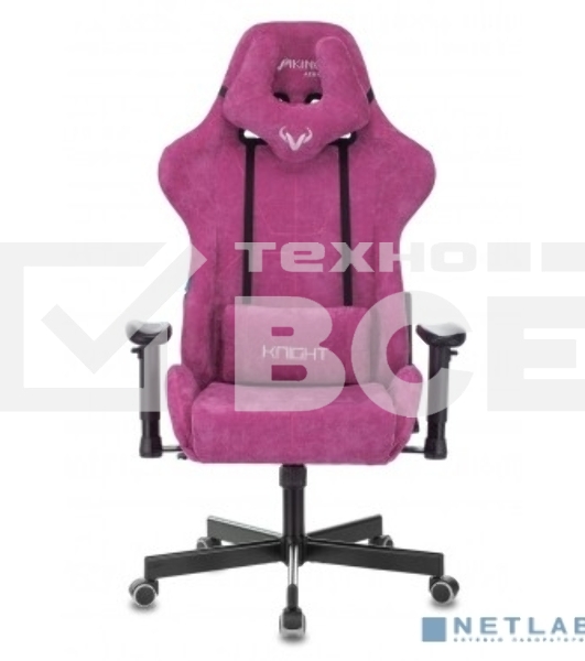 Кресло игровое Бюрократ VIKING KNIGHT LT15 FABRIC малиновый крестовина металл/пластик