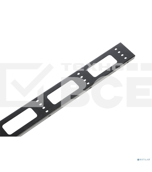 Вертикальный кабельный органайзер ЦМО для стойки внешний с окнами, ширина 95мм 42U, черный (ВКО-СТК-42-9005)