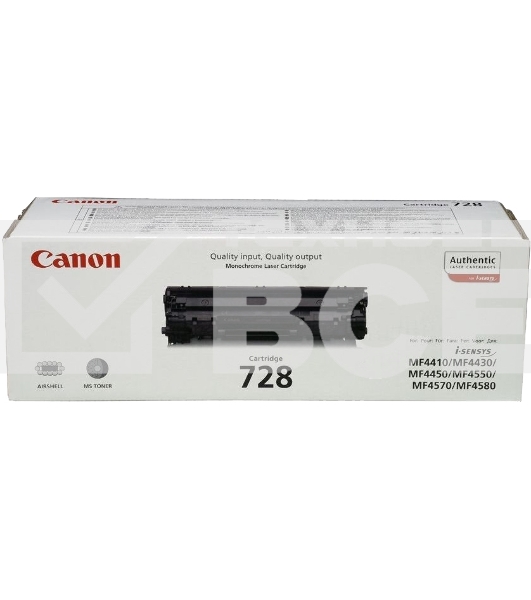 Картридж лазерный Canon 728 черный (2100 стр.) для CANON MF4410/4430/4450/4550/4570/4580